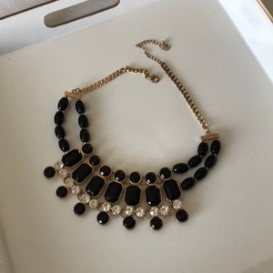 Black statement necklace